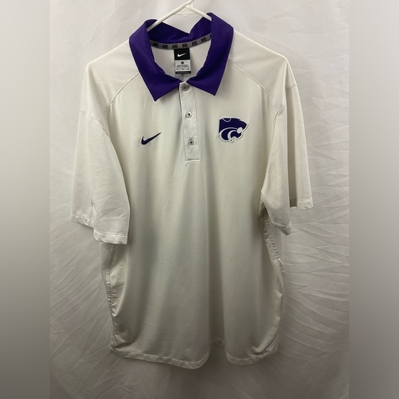 Kansas State University Wildcats Nike KSU Dri Fit Size XL Polo Shirt - Picture 1 of 10